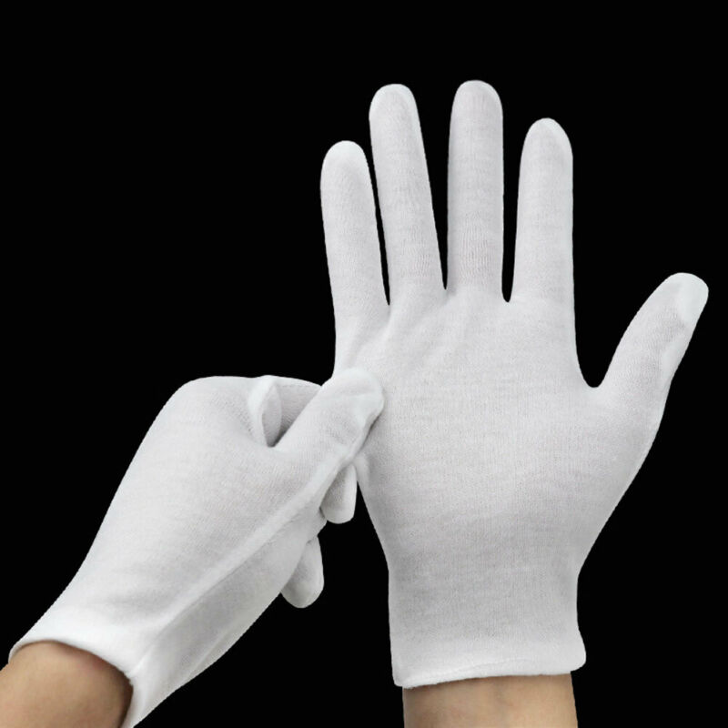 24PCS White Gloves 12 Pairs So - Jewelry Making Gloves 评论和价格