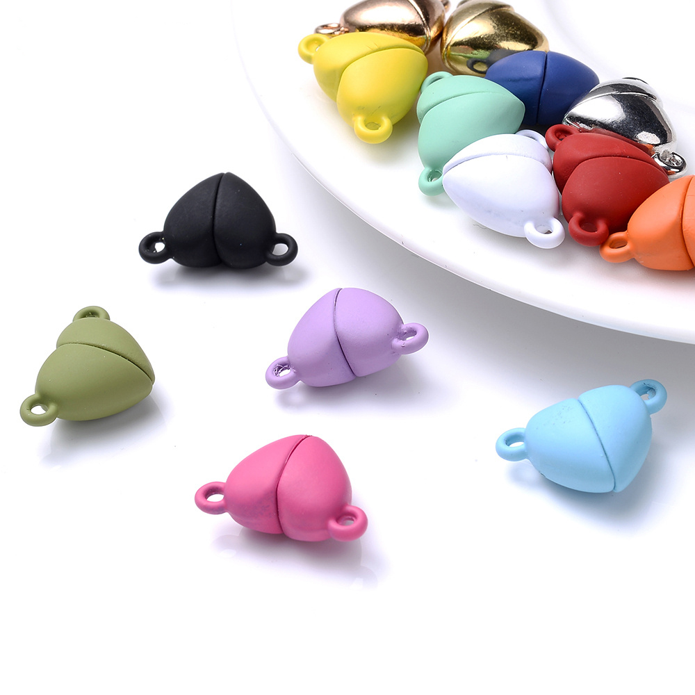 5pair Heart Magnet Connector C - Jewelry Making For Couples 评论和价格