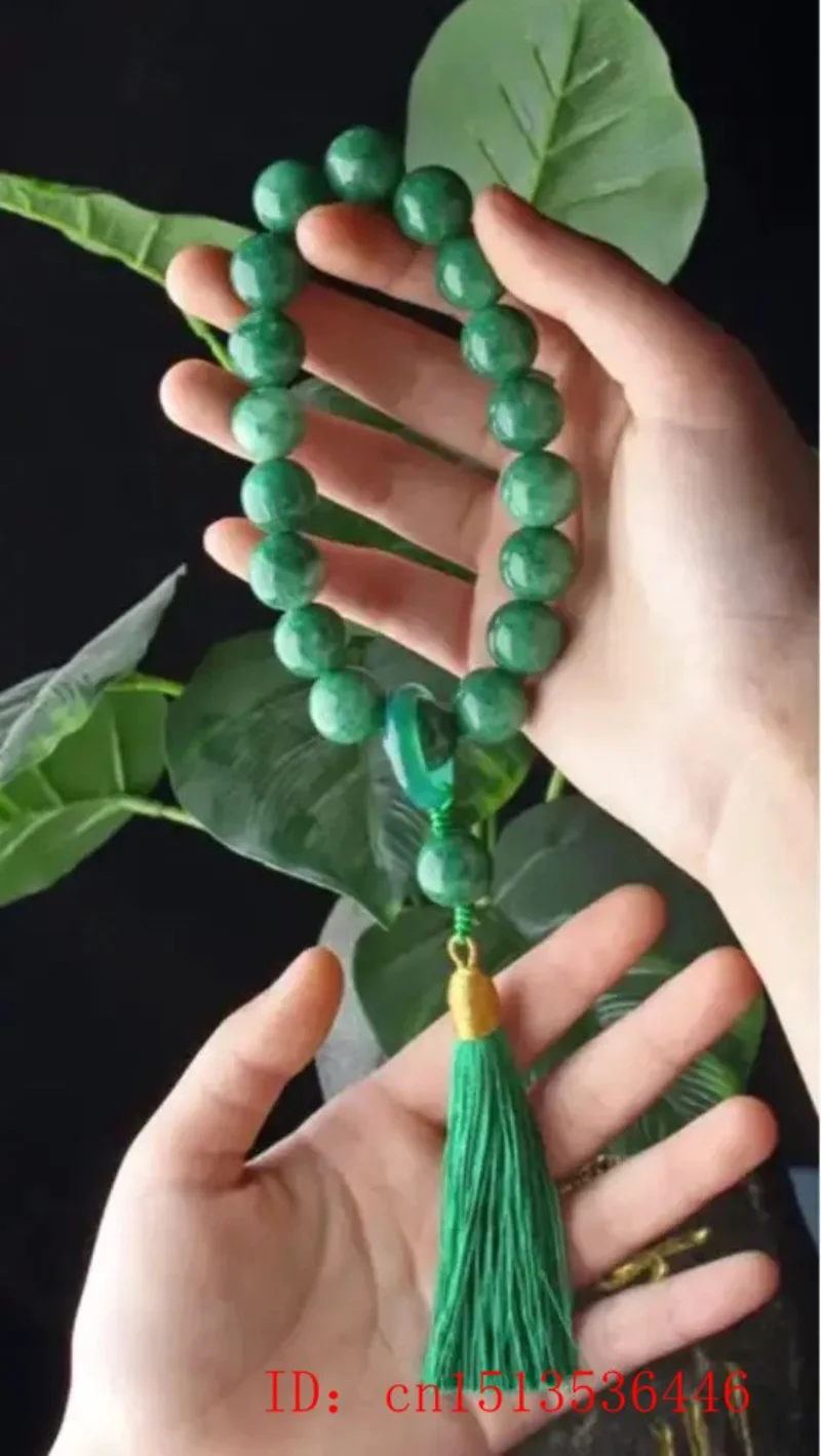 Green Jade Stone 12mm Beads Ta - Jewelry Making Accessories 评论和价格