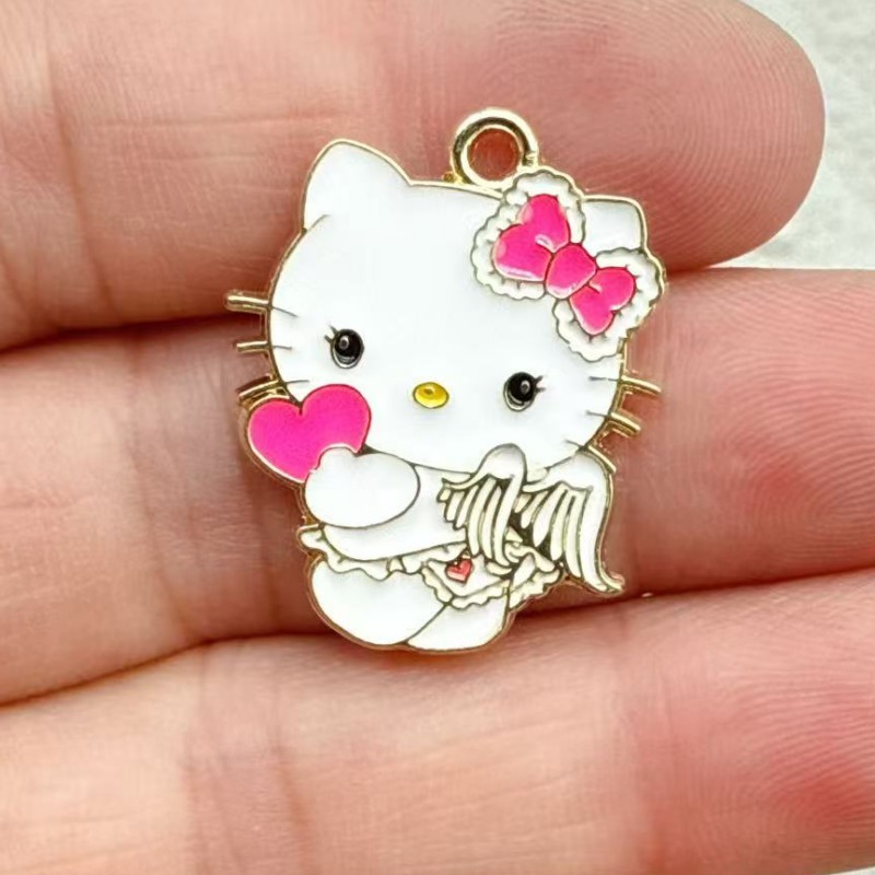 10pcs Cartoon Enamel Couple Ca - Jewelry Making For Couples 评论和价格
