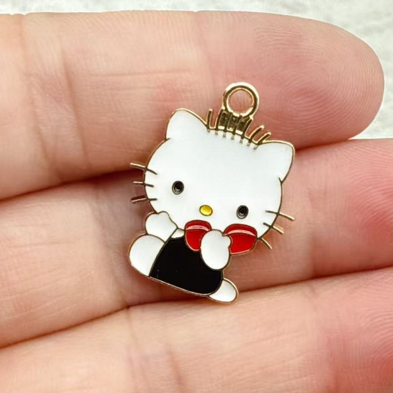 10pcs Cartoon Enamel Couple Ca - Jewelry Making For Couples 评论和价格