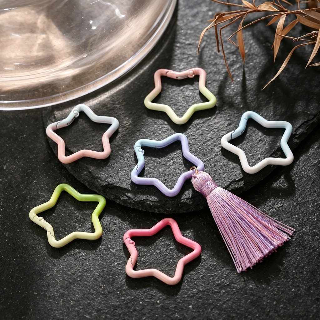 5PCS Gradient Star Shape Sprin - Jewelry Making Designs 评论和价格