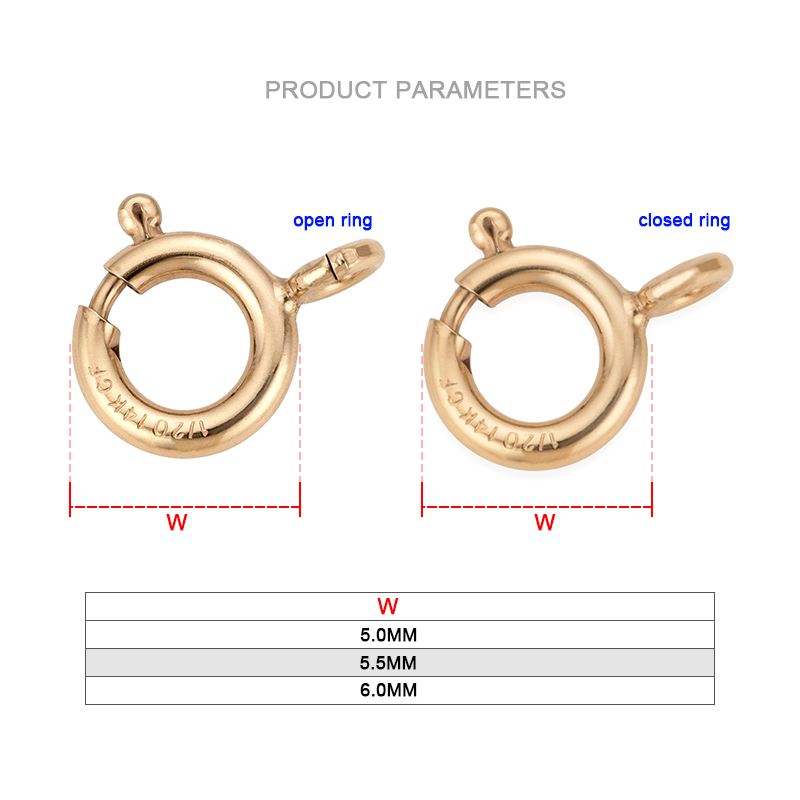 14K Gold Filled Spring Ring Cl - Jewelry Making Supplies Wholesale 评论和价格