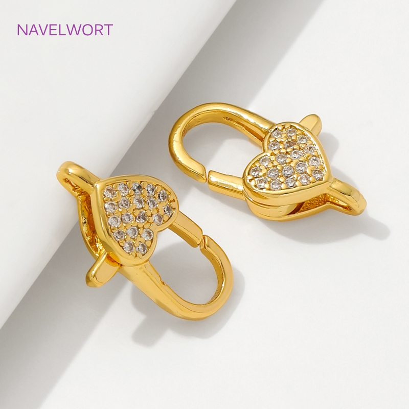 18K Gold Plated Inlaid Zircon  - Jewelry Making Designs 评论和价格