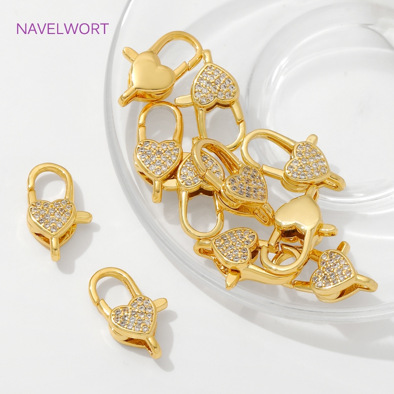 18K Gold Plated Inlaid Zircon  - Jewelry Making Designs 评论和价格
